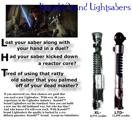 Kenobi? Brand Lightsabers